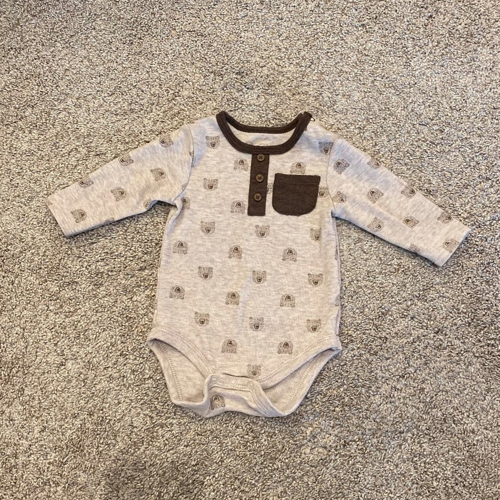 Rene Rofe 3-piece bear outfit Set Baby Boy 3-6 Mos